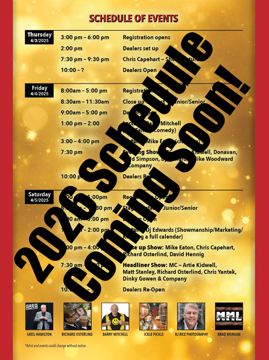 Schedule of Events – Another Darn Magic Convention 2026